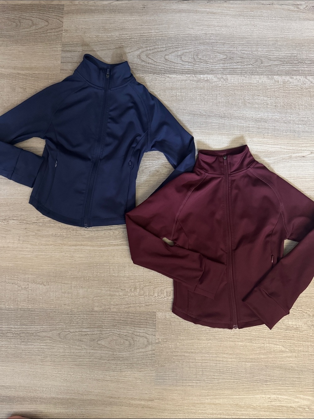 Kids Zip-Up - Navy and Burgundy